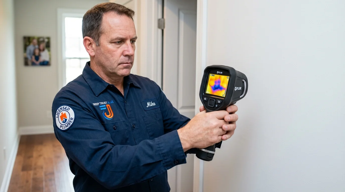 Thermal imaging leak detection by Johns Plumbing LLC in North Babylon